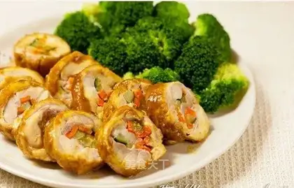 Curry chicken lap roll