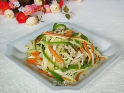 White peppers, fried meat