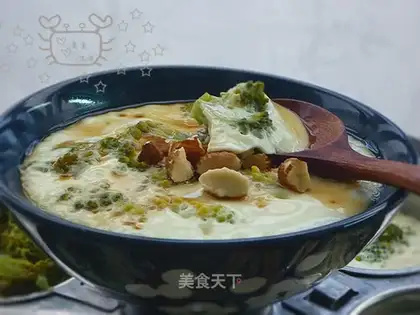 Milk steamed eggs