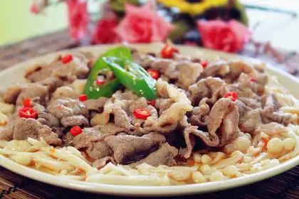 Sour, fat, oxen, gin mushrooms