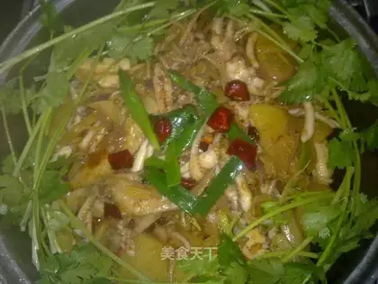 Seafood dry pot