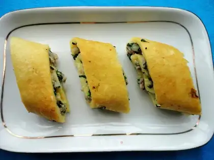 A golden roll of cuisine