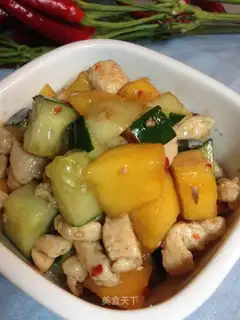 Spicy pastries and vegetables