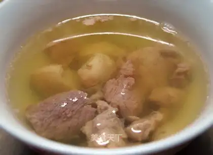 Pineapple seed pickles bone soup