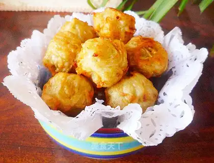 Green bean radish croquettes