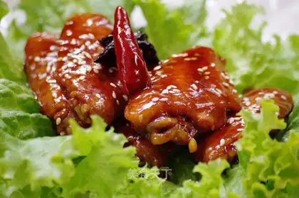 Chicken wings of beer sauce