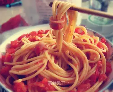 Black pepper juice lantern pasta