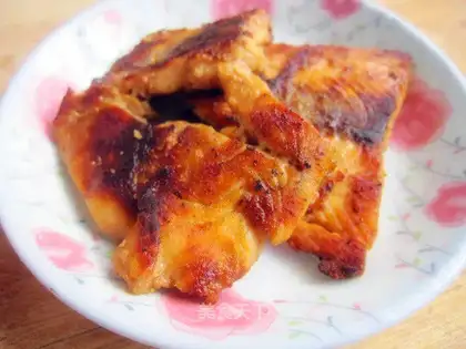 Fried salmon