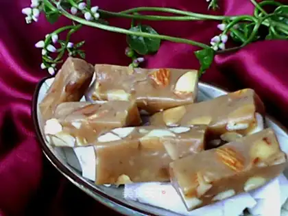Almond milk candy