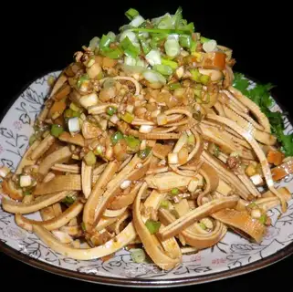 My hands are torn with a sour tofu