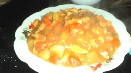 Curry potato chicken