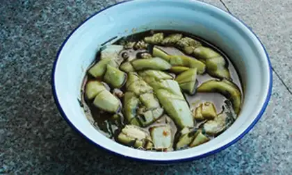 Dry eggplant