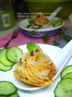 Potato chips, mashed potatoes