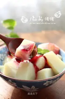 Blueberry tofu
