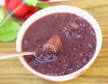 Banana rice congee