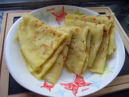 Milk egg breakfast