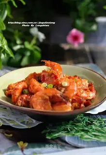 Spicy garlic shrimp