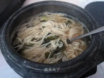 Noodle soup with casserole