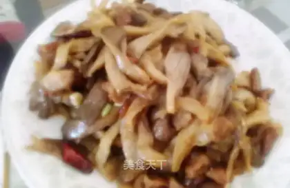 Mushroom fried meat