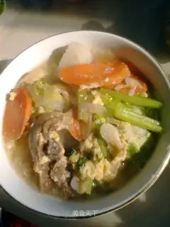The leftovers are egg porridge