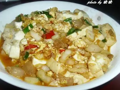 Spicy cabbage and tofu