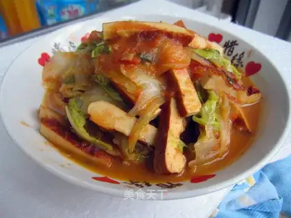 Sour chicken and cabbage