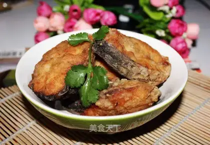 Five smelts of fried fish