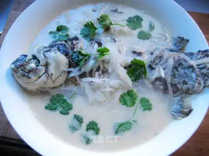 The radish fish soup