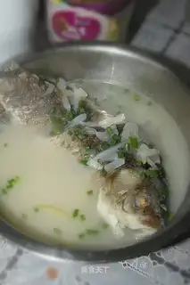 The radish fish soup