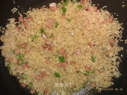 Ham sausage fried rice