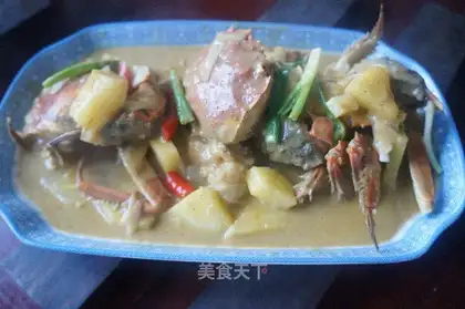 Thai curry crab