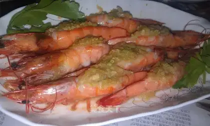 Garlic on back shrimp