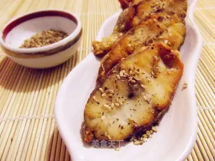 Pepper salt sea bass