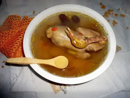 Red-tree pigeon soup