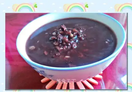 Black rice oatmeal