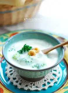 Slurry milk soup
