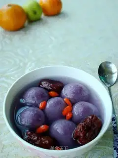 "Violent black sesame soup."