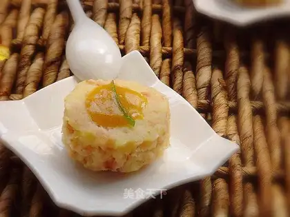 Curry ham mashed potatoes