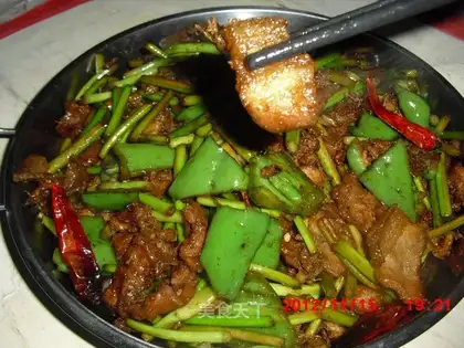 Garlic fried meat