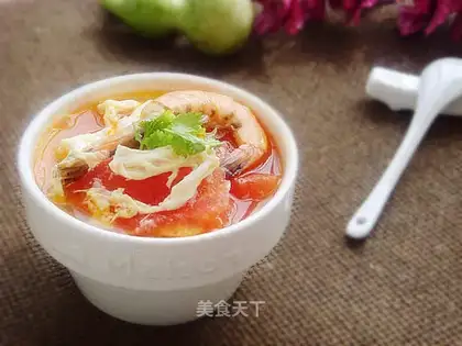 Tomato shrimp soup