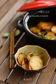 Dry potatoes