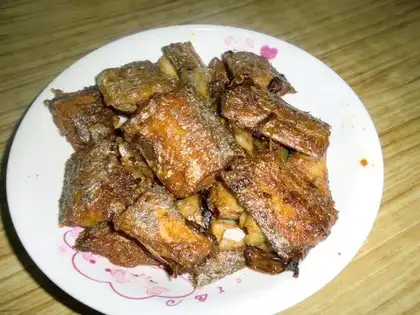 Red-fried fish