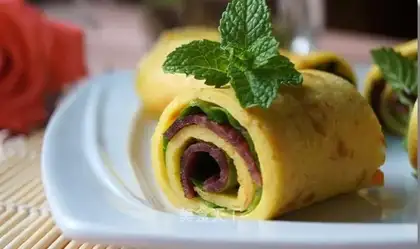 Bacon egg rolls