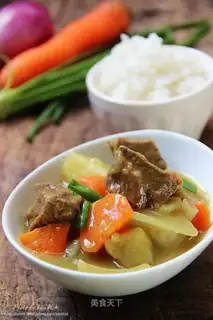 Coconut curry beef