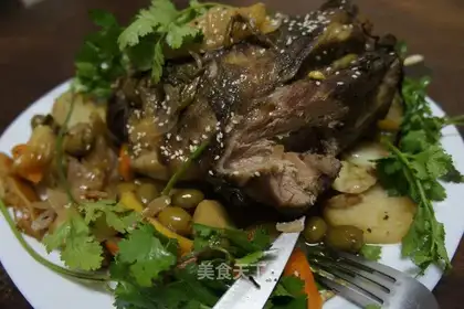 Greek roasted leg