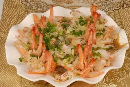 Garlic fan shrimp