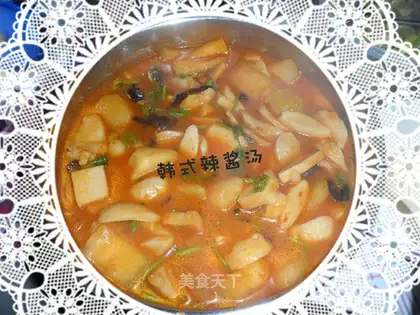 Korean hot sauce soup