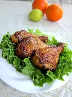 Roasted chicken legs