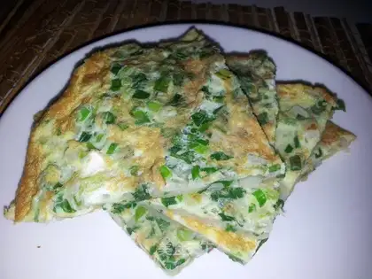 Onion eggcake
