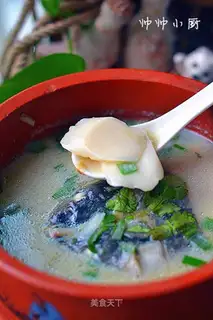 The soy-mealfish head paste soup